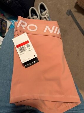 Nike Peach Performance Training Shorts with Branded Waistband